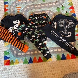 3 Carter’s pajamas